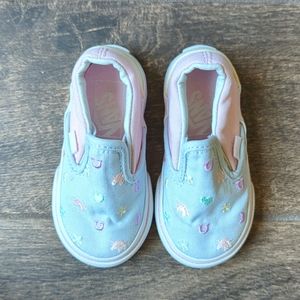 Embroidered Toddler Vans Size 5